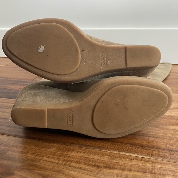 Coach Candid Suede Knee High Wedge Boots Sz 7.5 - Picture 11 of 11